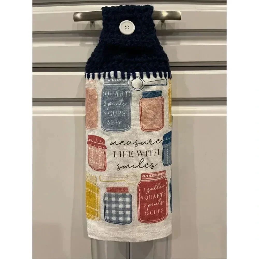 Crochet Top Kitchen Towel- Measure Life With Smiles